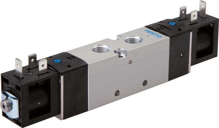 Exemplary representation: 5/2-way solenoid pulse valve